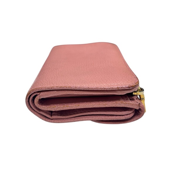 Miu Miu Pink Madras Compact Wallet - Picture 3 of 7